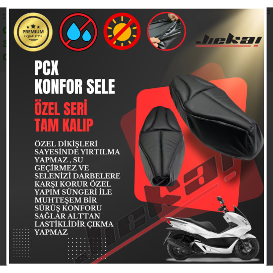 PCX - NMAX VE BENZERİ MOTORLAE UYUMLU LÜKS KALİTELİ KONFOR SELE