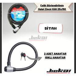 1.5 METRE GÜÇLENDİRİLMİŞ HALAT ZİNCİR 2 ANAHTARLI