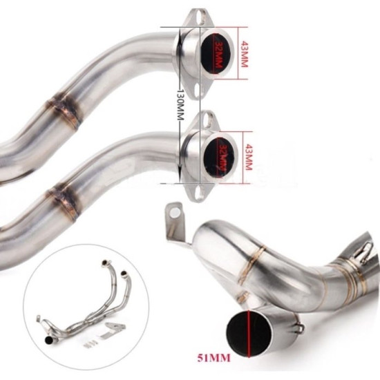 MT07 SALYANGOZ KROM HEADERS
