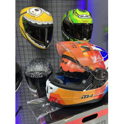 MH FULL FACE WHİTE BLUE RED ORANGE