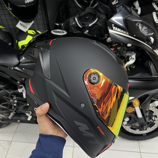 MT HELMETS STİNGER 2 MAT BLACK MT HELMETS STİNGER 2 MAT BLACK